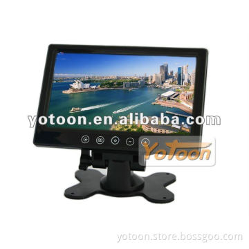 Car monitor--Touch button 7 inch stand-alone car monitor with 2 way video input stand alone monitor